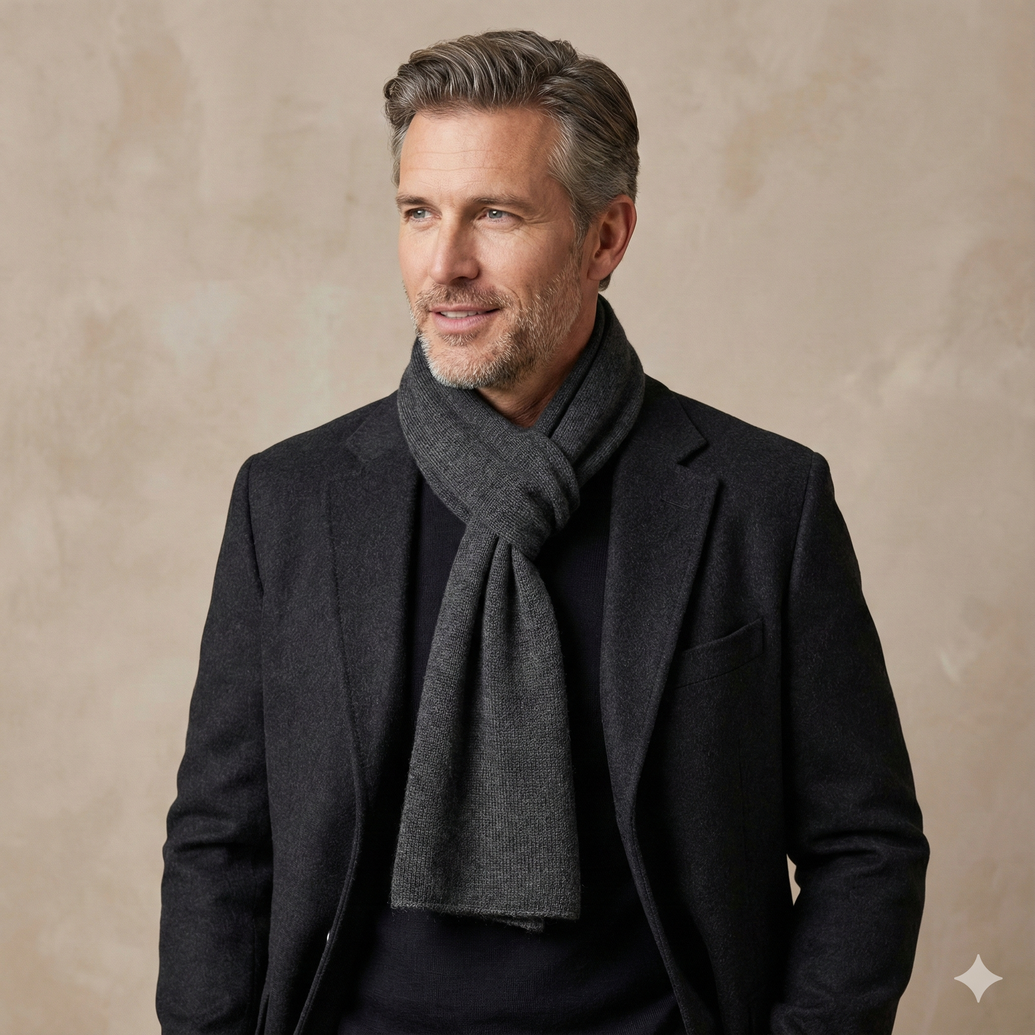 Gentleman's Classic Scarf | Charcoal Grey